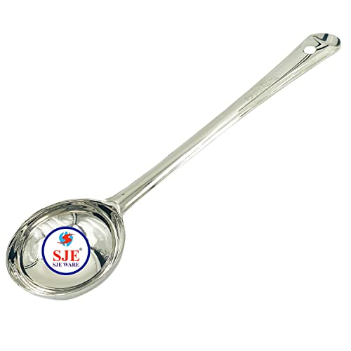 SJE WARE Sjeware Stainless Steel Heavy Guage Serving Spoon Ladel, Size : 25 cm - Image 1