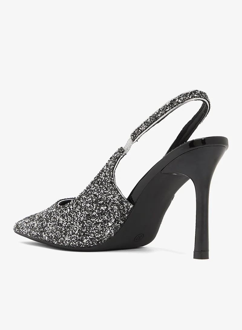 Ella Limited Edition Glitter Embellished Sling Back Pumps