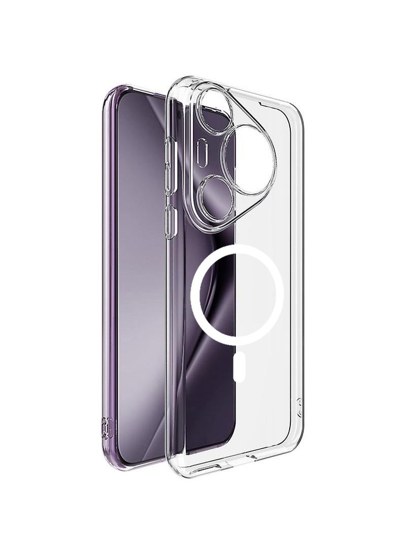 Techie Huawei Pura 70 Pro Clear Case with MagSafe – Slim, Anti-Yellowing Cover with Camera Lens Protection, Magnetic Holder Compatible - Image 2