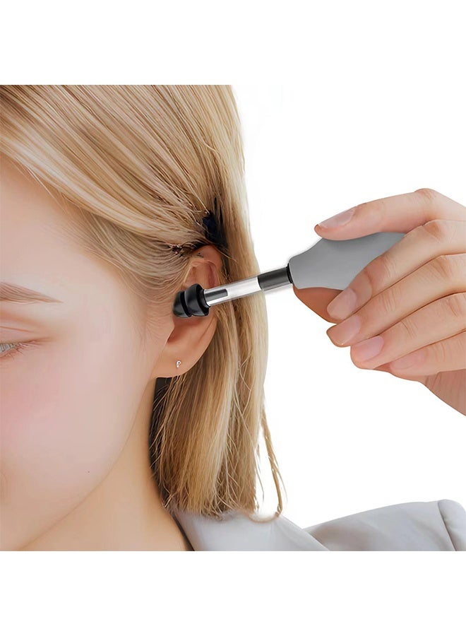 YelaJoy Ear Pressure Relief Suction Device, Ear Pressure Tool, Airplane Ear Pressure Relief Through Inner Ear Pressure Balance, for Migraine, Headache, Tension Relief, Grey - Image 1
