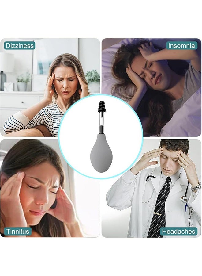 YelaJoy Ear Pressure Relief Suction Device, Ear Pressure Tool, Airplane Ear Pressure Relief Through Inner Ear Pressure Balance, for Migraine, Headache, Tension Relief, Grey - Image 2