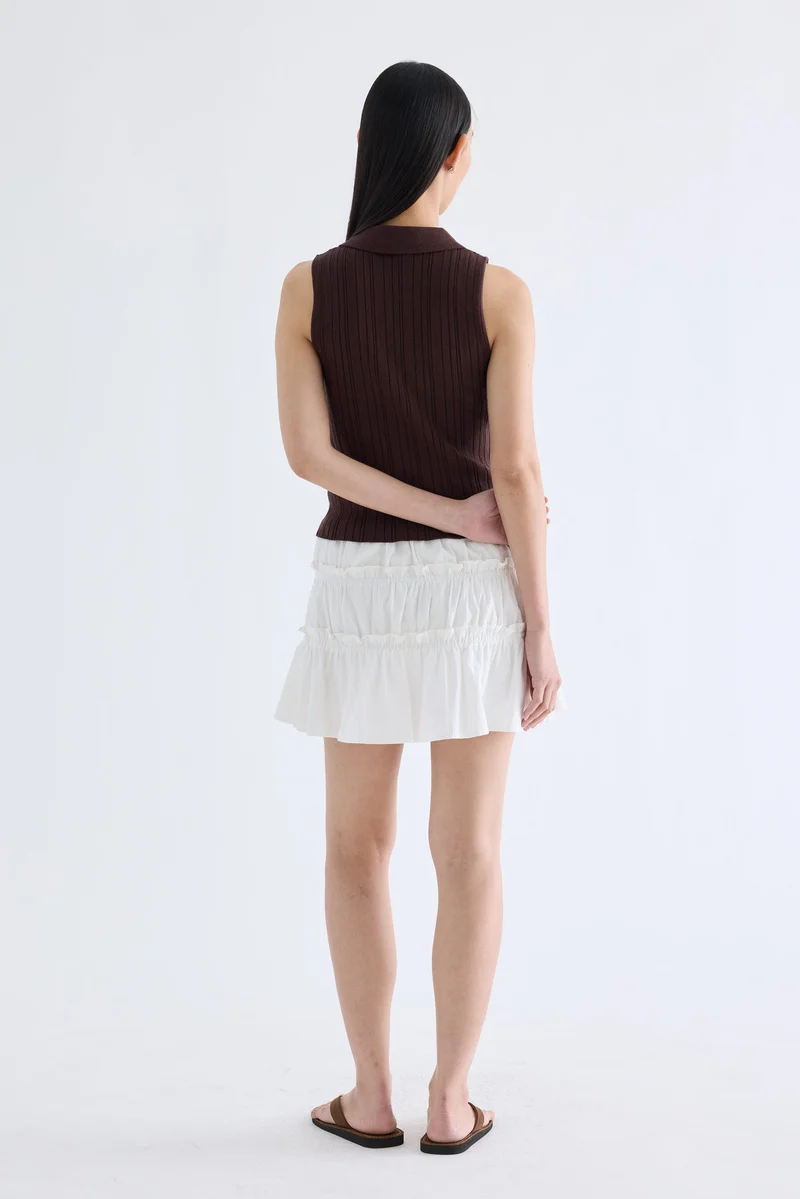 ذا اديتورز ماركت Pamoryn Collared Knit Tank