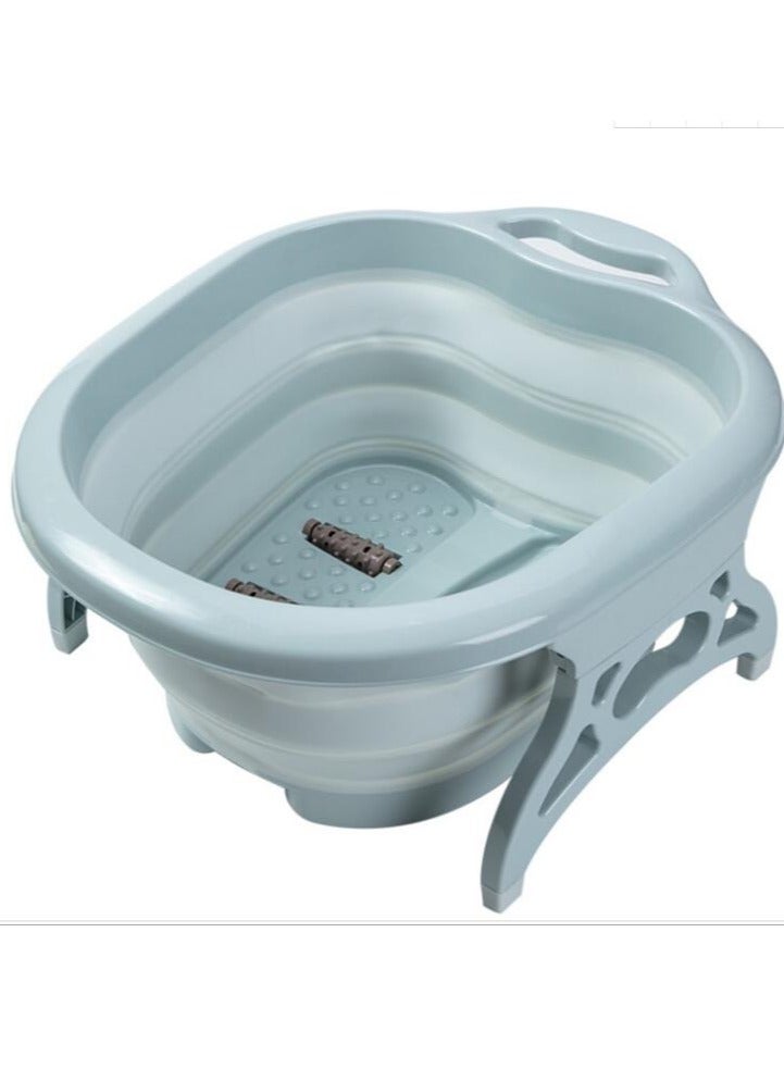 DubaiGallery Folding Foot Bath Basin Soaking Footbath Tub for Home Travel Spa Massage - Image 3