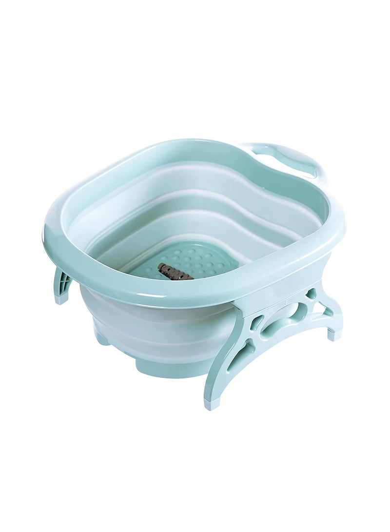 DubaiGallery Folding Foot Bath Basin Soaking Footbath Tub for Home Travel Spa Massage - Image 1