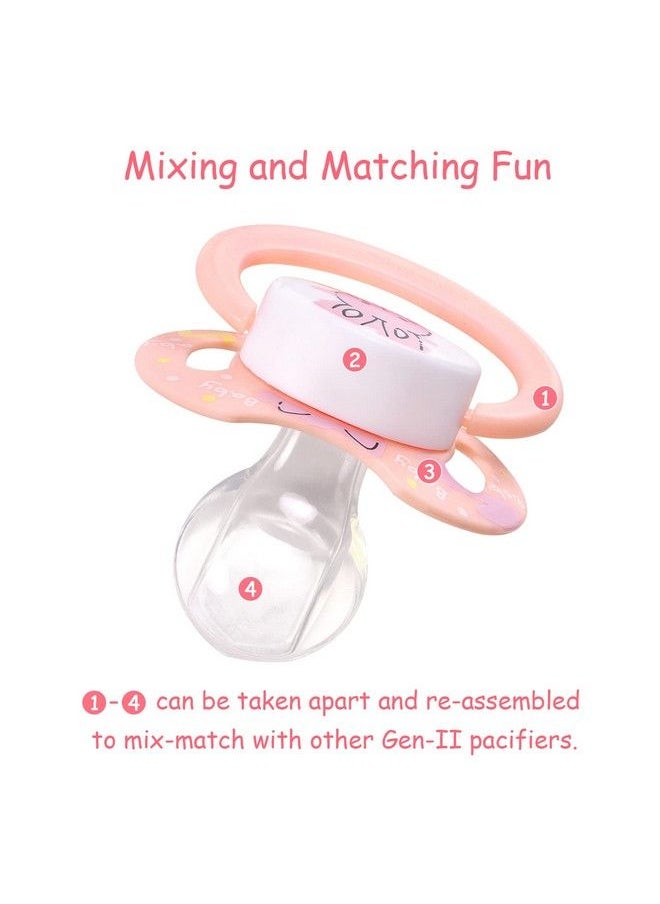 Littleforbig Bigshield Generationii Adult Sized Pacifier Baby Cuties Pattern Pink Bunny  - Image 5