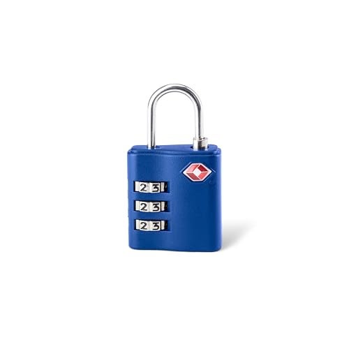 American Tourister TSA 3-Dial Combination Lock – Secure Your belongings with Confidence on the go, Featuring a TSA-Approved, Durable, and Stylish Design in Sleek Blue - Image 2