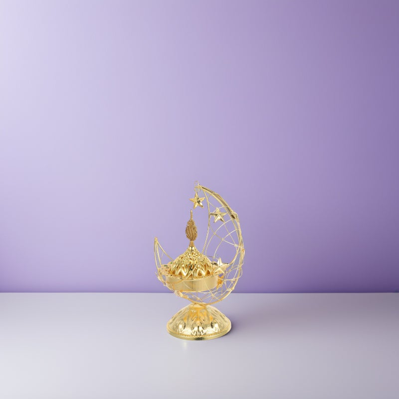 Middle Eastern Incense Burner Metal Censer Eid Mubarak Incense Burner Eid Mubarak Incense Burner Tabletop Decorations - Image 4