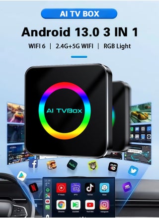 CarPlay Ai Box Android 13 2+32G Smart Android TV Box Wireless CarPlay Android Auto Support ,with Cooling holes - pzsku/Z20E8209B543441F8524CZ/45/1748489109/952bde14-865c-4e82-8b66-98521702c149