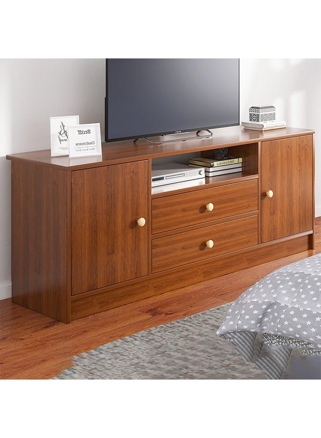 keke Modern Wooden TV Cabinet Entertainment Unit with Storage Drawers, Open Display Shelf and Side Cabinets for Living Room 140cm - Image 1
