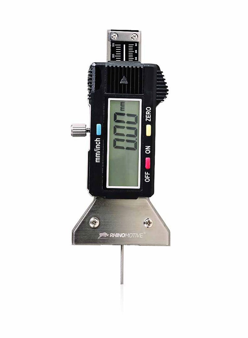 RHINOMOTIVE Digital Tire Thread Depth Gauge, R2737  - Image 1