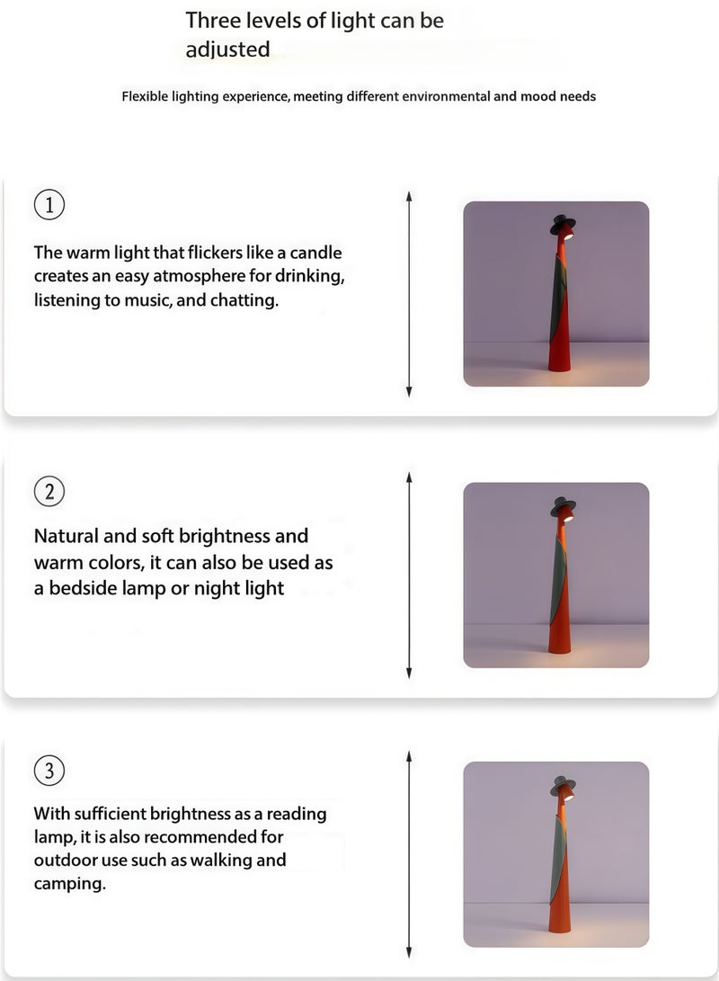 SKT Shiketro Italian Gentleman Rechargeable Table Lamp, a Luxurious Night Light for Bedside, Bar, or Dining Table (Blue) - Image 4