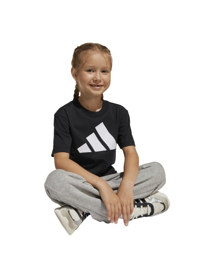 Adidas Lk Bl Tee 160 Black Training T-Shirts For Kids 3-4Y - Image 5