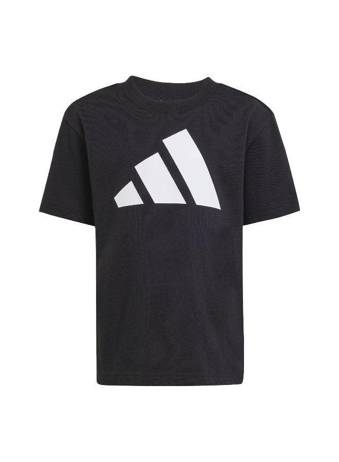 Adidas Lk Bl Tee 160 Black Training T-Shirts For Kids 3-4Y - Image 1