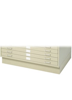 Safco Products Flat File Closed Base for 5-Drawer 4994TSR Flat File, Sold Separately, Tropic Sand  - Image 1