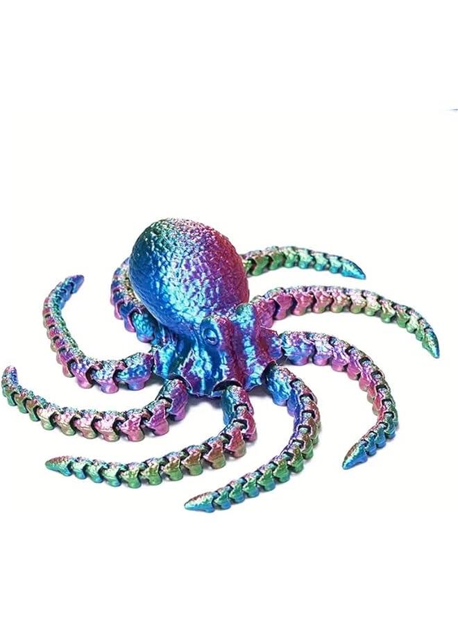 3D Printed Octopus Animals Fidget Toy for Autism ADHD 3D Printed Gift DIY Creative Ornament Articulated Dragon Toys Home Decor for  Birthday Home Office Desktop Craft / Random color