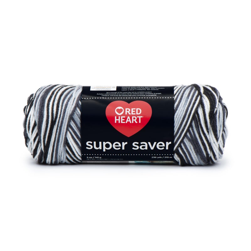 RED HEART E300.0932 Super Saver Yarn, Zebra Print - Image 4