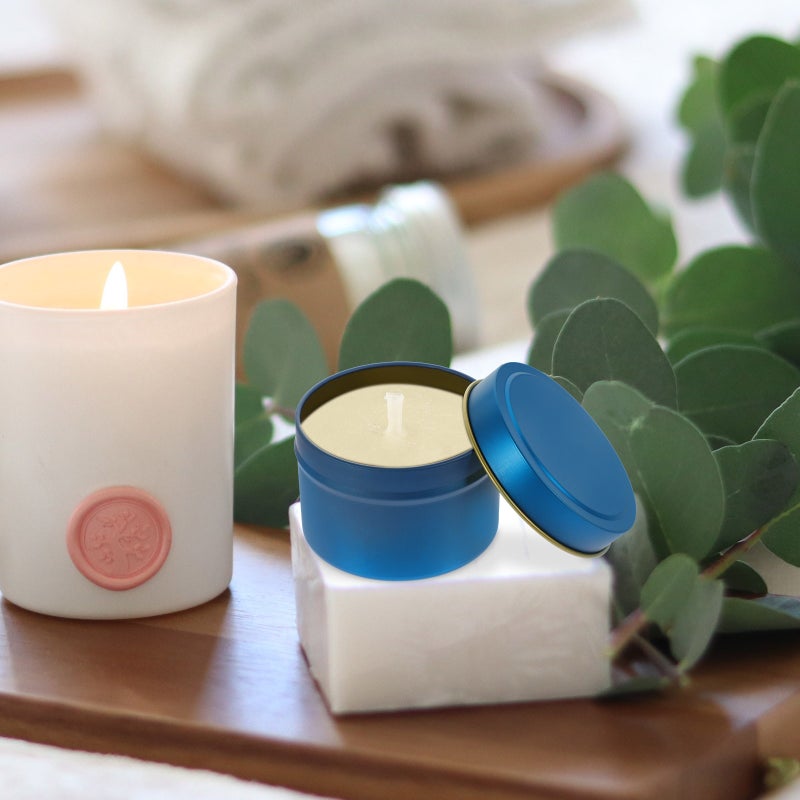 24Pcs Candle Jars Empty Candle Metal Jars DIY Candle Jars with Lids Candle Storage Containers - Image 3