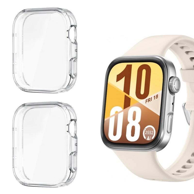 USTIYA Case for Huawei Watch Fit 4 Case Smart Watch Screen Protector Cover, Flexible Silicone - Image 1