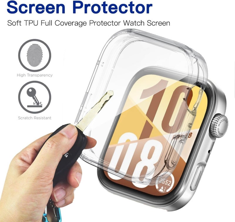 USTIYA Case for Huawei Watch Fit 4 Case Smart Watch Screen Protector Cover, Flexible Silicone - Image 4