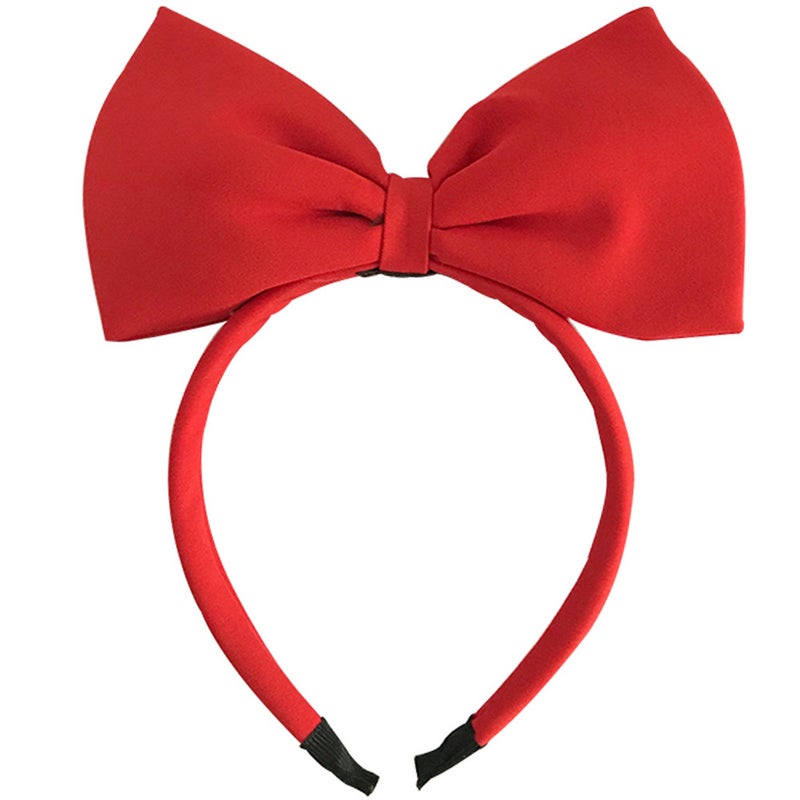 Generic Handmade Snow White Headband with Red Bow Red Snow White Bow 