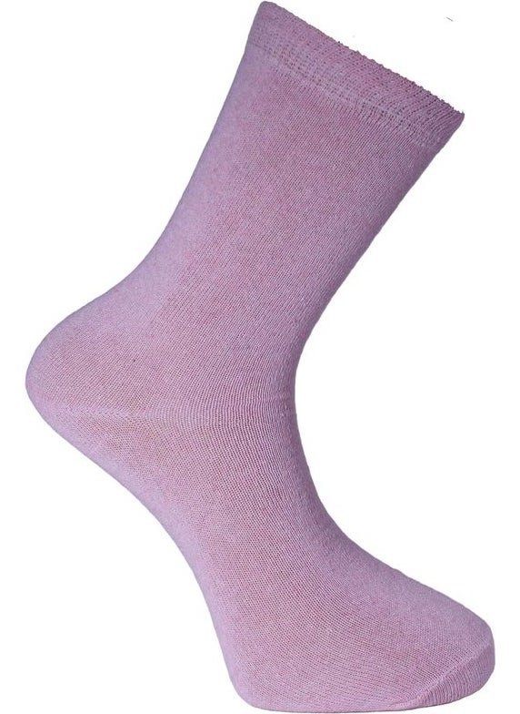 Seva 3 Pairs Women's Socks Colorful Daily Soft Socks / Pink, Blue, Navy Blue  - Image 1