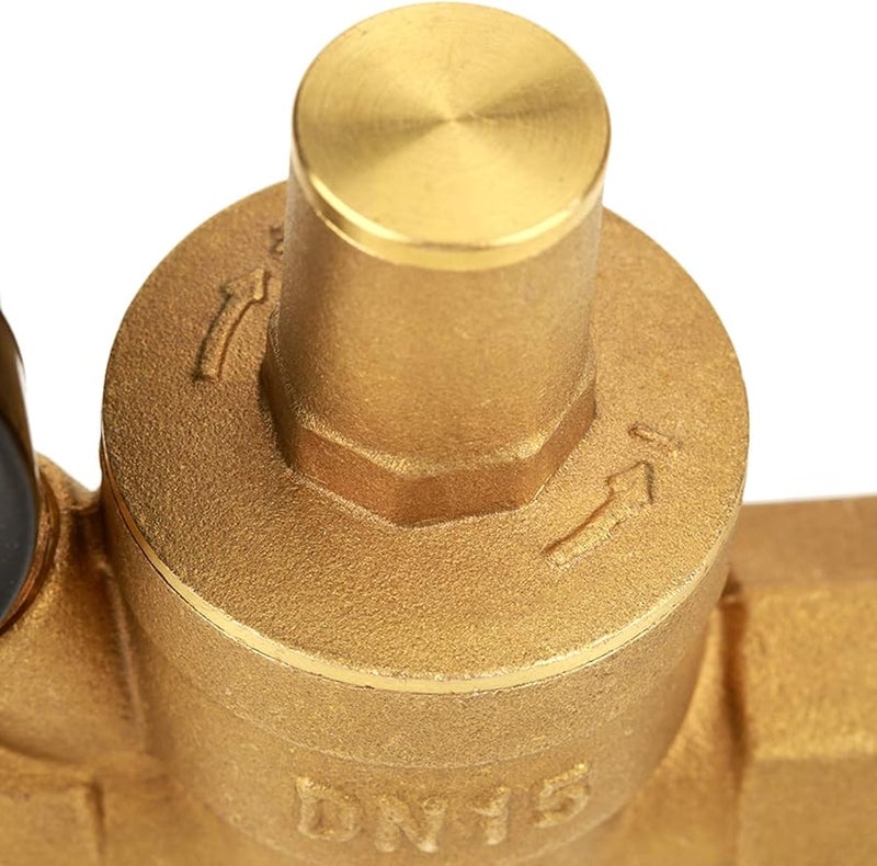 صمام تنظيم ضغط المياه من النحاس DN15 قابل للتعديل 1-6 ميجا باسكال للسباكة المنزلية والصناعية - Image 4