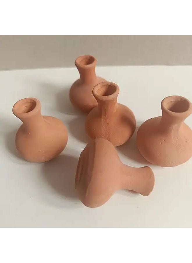 Miniature Vintage Terracotta Vase Model 3 060 Small Plant Pot For Dollhouse Office Decor - Image 2