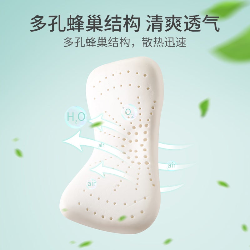Children'S Pillow Double-Layer Adjustable Second-Generation Upgrade Washable Cotton Memory Foam Neck Protection Breathable Kindergarten Nap Pillow - Image 3