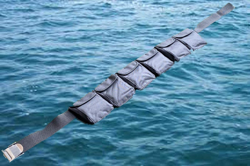 AKM أحزمة وزن جيب للغوص AKM (أسود، كبير) - Image 4