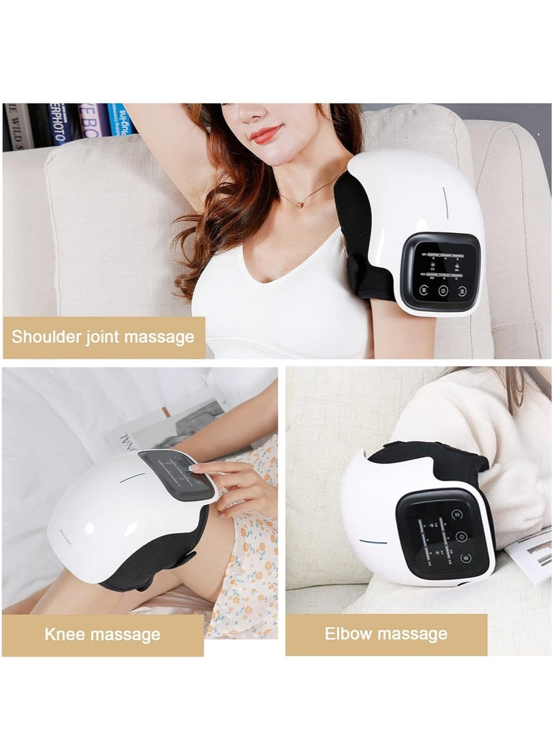 vesus Knee Massager with Heat and Kneading for Pain Relieï¼ŒInfrared Heated Vibration Physiotherapy for Arthritis Massagerï¼ŒCramps and Joint Warmer Rechargeable LED Display - Image 5