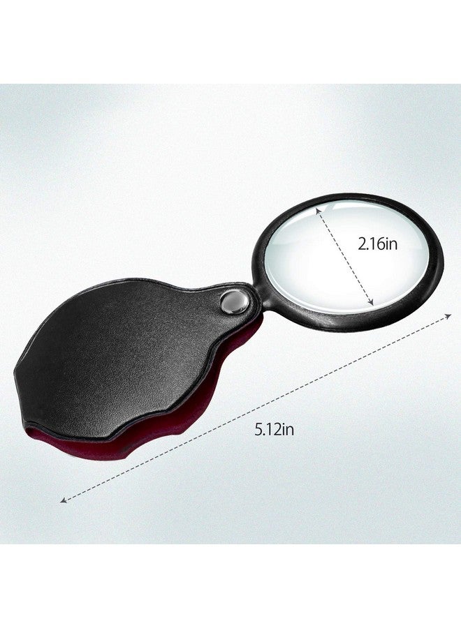 Wapodeai 2Pcs 10X Small Pocket Magnify Glass Apply To Reading Science Jewelry Hobbies Books - Image 3