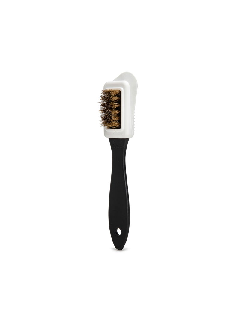 NXT Quality Nubuck And Suede Multifunctional 4-Sided Cleaning Shoe Brush, Brass Bristle, Cleans And Gives Perfect Nap - Image 1