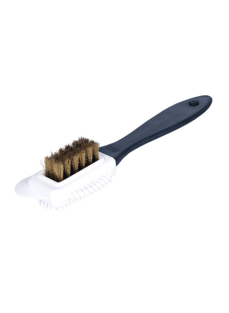 NXT Quality Nubuck And Suede Multifunctional 4-Sided Cleaning Shoe Brush, Brass Bristle, Cleans And Gives Perfect Nap - Image 4