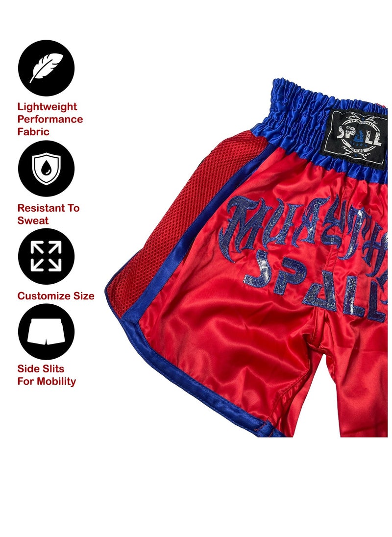 Spall Boxing Shorts For Men Muay Thai Shorts For Kickboxing Wretling Grappling Fight And Cross Training Martial Arts Training Gym Clothing  - Image 4