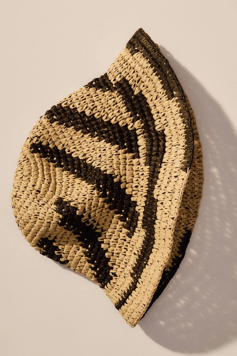 H&M Handmade straw bucket hat