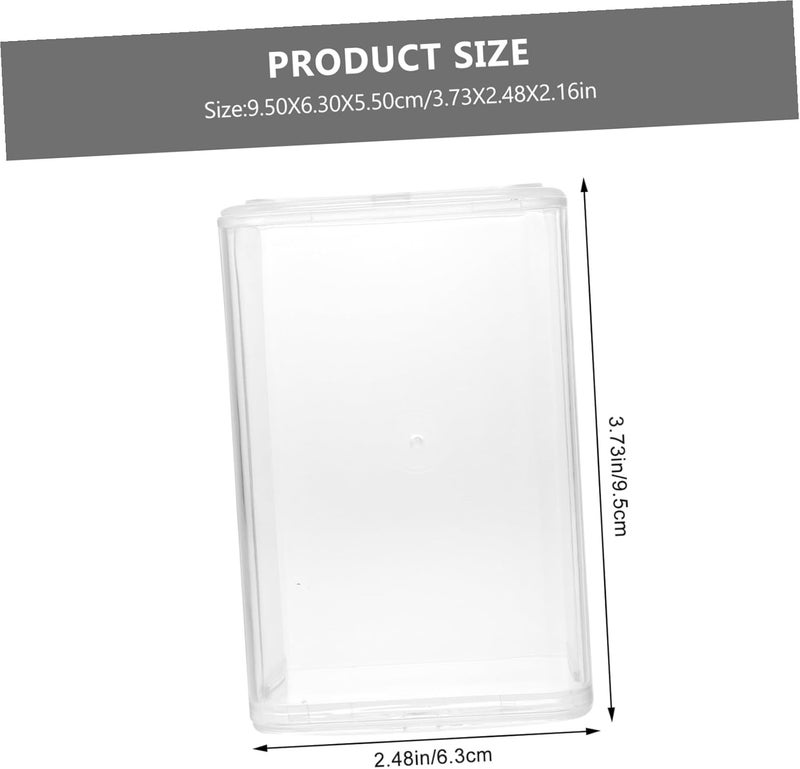 Alipis 6pcs Display Case Trading Card Storage Box Sturdy Craft Organizer Bin Lids - Image 2