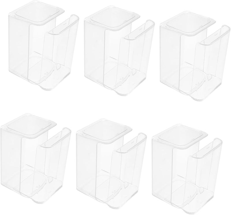 Alipis 6pcs Display Case Trading Card Storage Box Sturdy Craft Organizer Bin Lids - Image 1