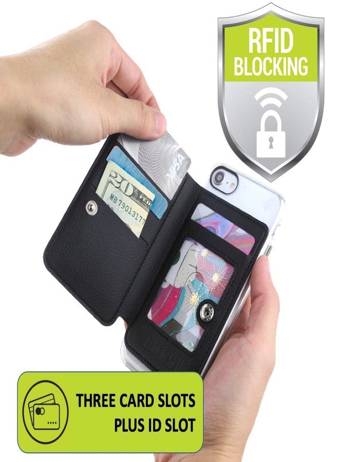 Gear Beast Cell Phone Wallet for Back of Phone, Stick On Wallet Credit Card ID Holder with RFID Protection Compatible with iPhone, Galaxy & Most Smartphones and Cases - Image 3
