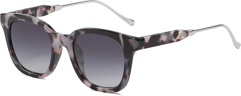 Sojos Classic Square Polarized Sunglasses Womens Mens Retro Trendy UV400 Sunnies SJ2050 - Image 1