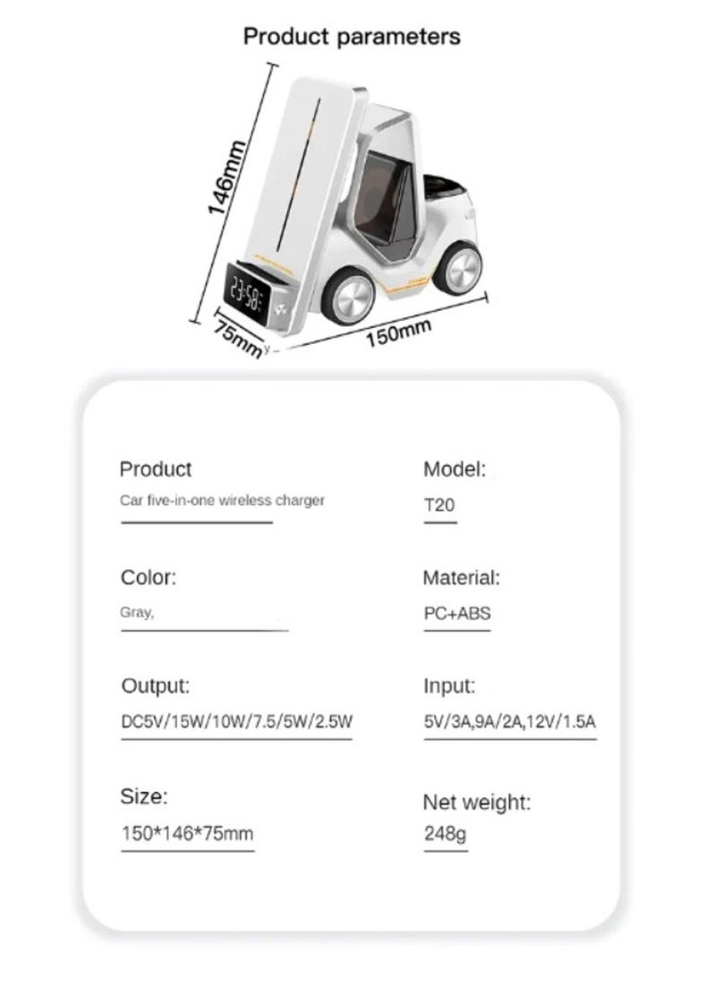 FEND - Fend Truck Design Multi Functional Fast Wireless Charger Dock Station For Smart Phones Smart Watches and Other Wireless Charging Supporting Devices - Image 1