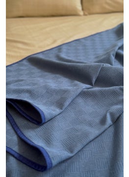 Alla Turca Double Natural Cotton Pike Set Indigo  - Image 4