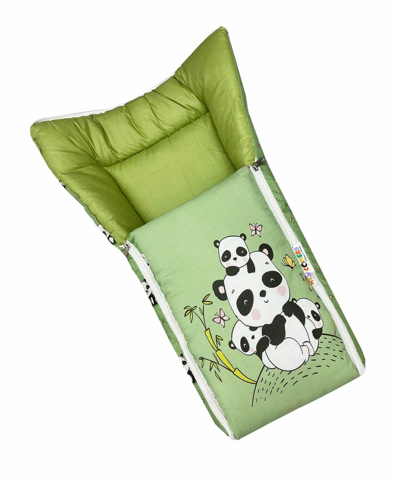 NEW COMERS® 3 in 1 Baby Bed, Sleeping Bag & Carry Nest, Cotton Baby Bedding for New Born & Infant, Travel Friendly Portable Bassinet, for Baby Carrying & co Sleeping, Unisex Baby Sleeping Bed-856 - Image 2