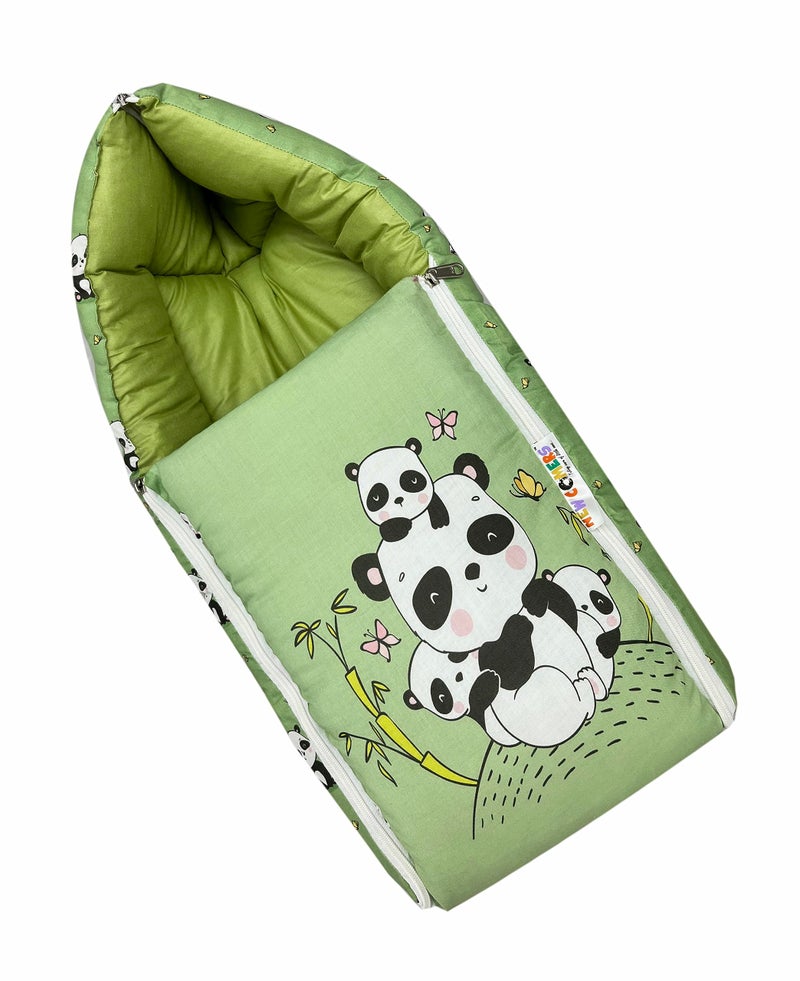 NEW COMERS® 3 in 1 Baby Bed, Sleeping Bag & Carry Nest, Cotton Baby Bedding for New Born & Infant, Travel Friendly Portable Bassinet, for Baby Carrying & co Sleeping, Unisex Baby Sleeping Bed-856 - Image 1