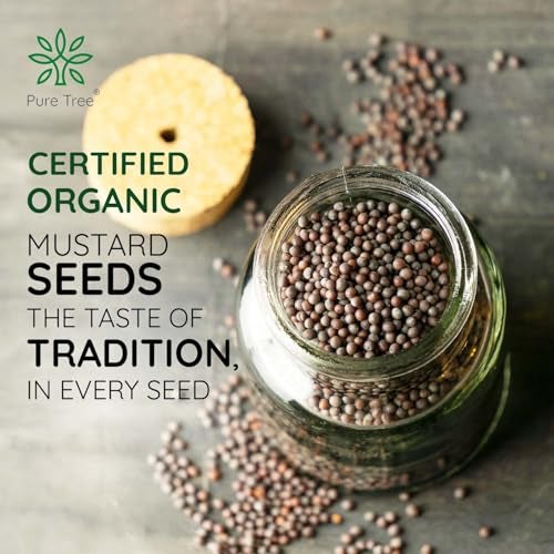 Pure Tree Certified Organic Mustard Seeds Big | 250 Gm | Black Mustard Rai Seeds Big | Sasive Seeds Whole Kali Rai Dana | Sarson Dana Indian Spice Gluten Free - Image 5