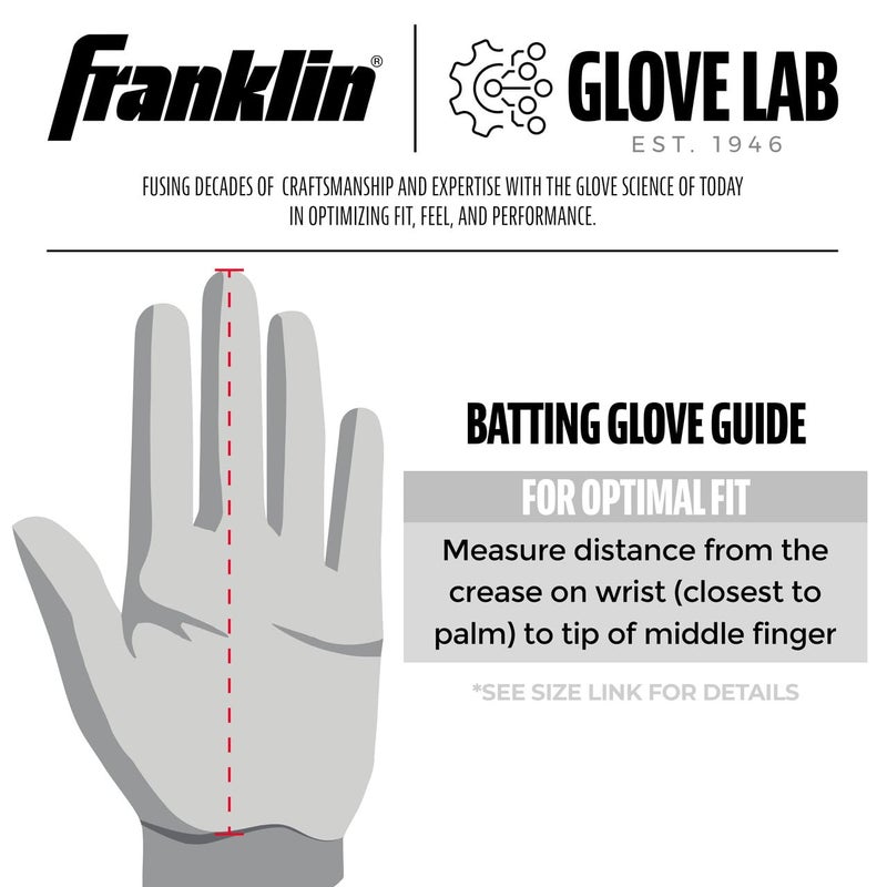 Franklin  MLB Digi Camo Batting Gloves, Black, X-Large - Image 5