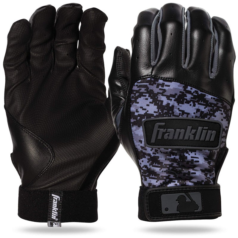 Franklin  MLB Digi Camo Batting Gloves, Black, X-Large - Image 1