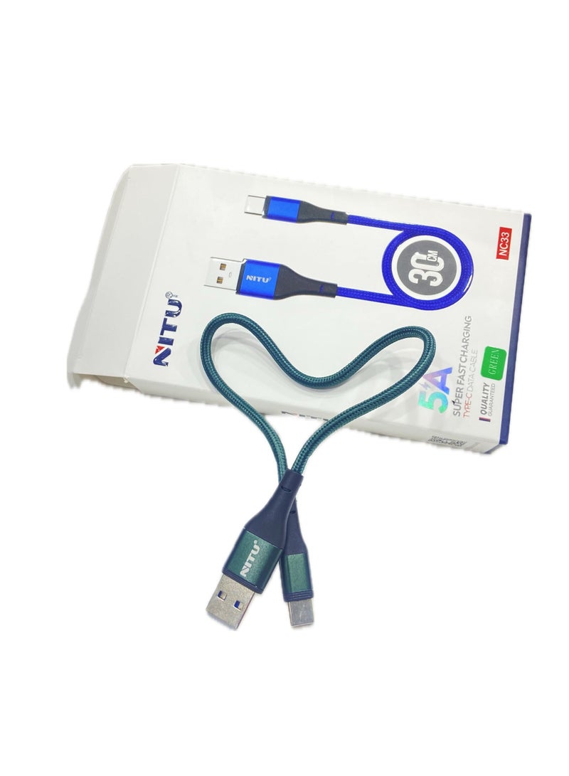 نيتو Nitu Super Fast Charger USB To Type–C Data Cable - Image 2