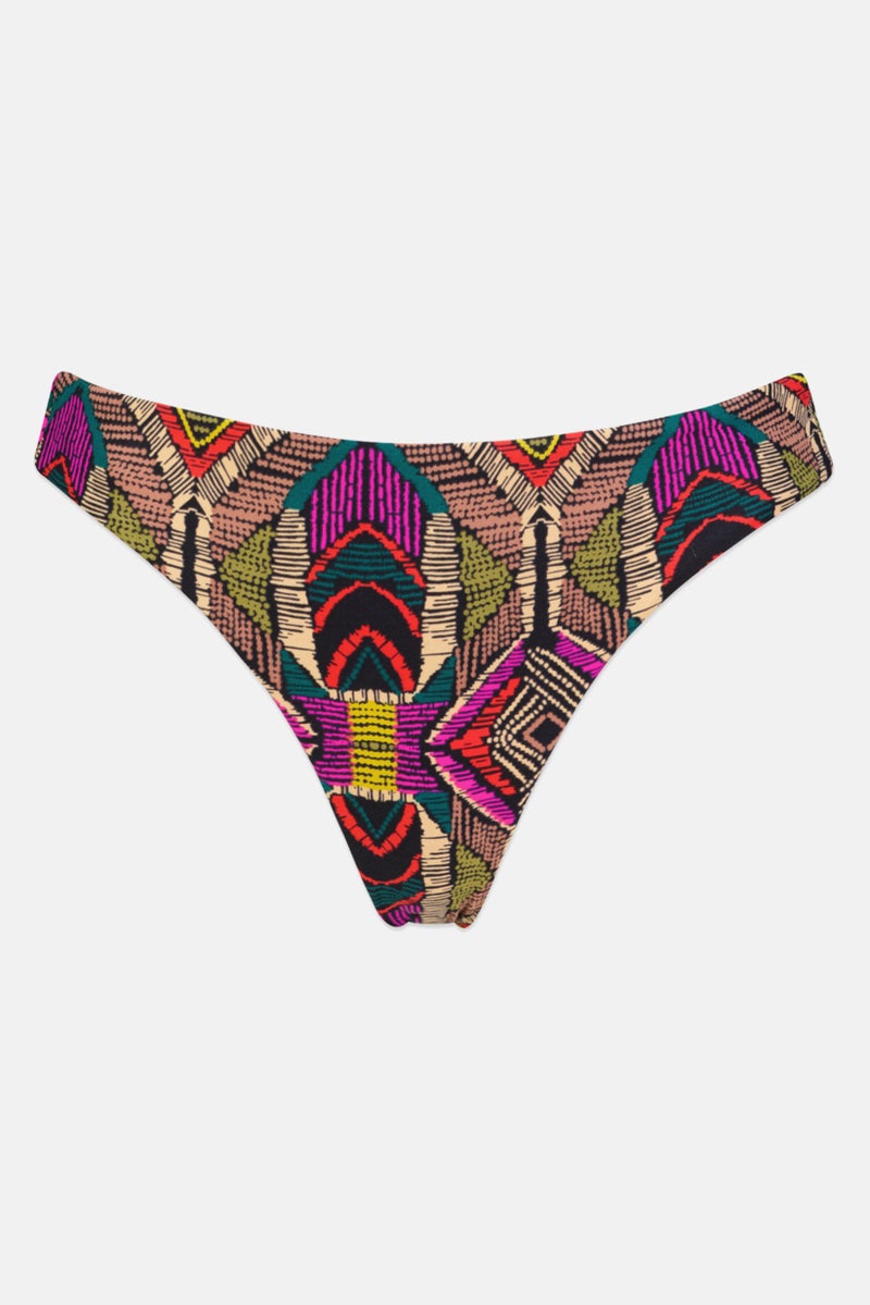 Billabong Women Allover Print Pull On Bikini Bottom, Multicolor - Image 1
