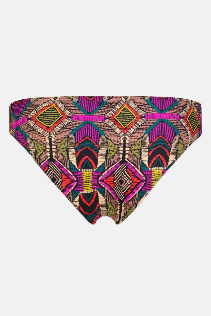Billabong Women Allover Print Pull On Bikini Bottom, Multicolor - Image 2