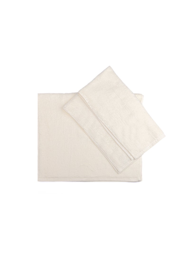 Notte Bianca 2 Peaces  Hand Towel 40X60 Off White Soft Excellent Absorbing 500 Gsm - Image 3